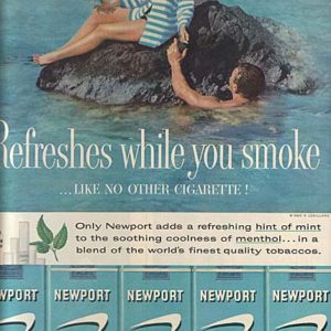 Newport Cigarette Ad March 1960