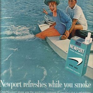 Newport Cigarette Ad March 1962