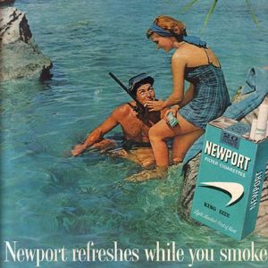 Newport Cigarette Ad May 1962