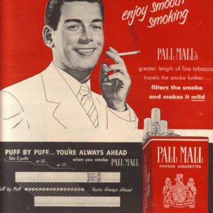 Pall Mall Ad 1950