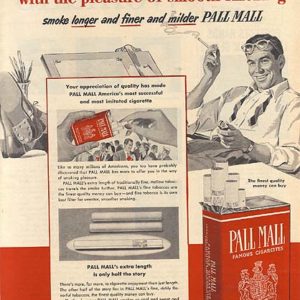 Pall Mall Ad 1954