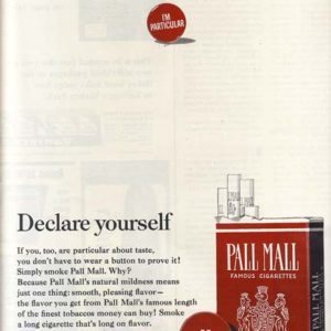 Pall Mall Ad 1965