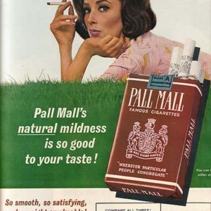 Pall Mall Ad August 1963