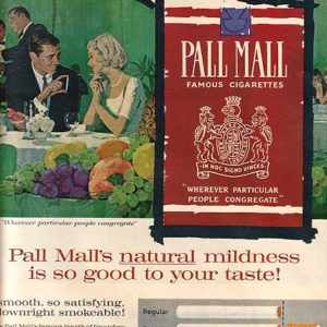 Pall Mall Ad May 1962