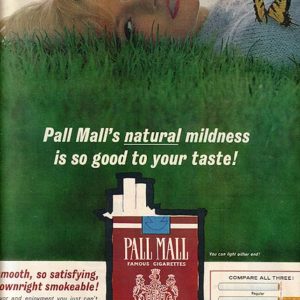 Pall Mall Ad September 1962