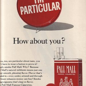 Pall Mall Ad September 1964