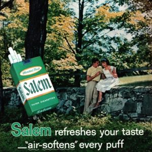 Salem Cigarette Ad 1961