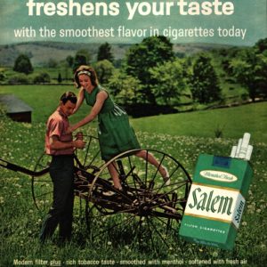 Salem Cigarette Ad December 1963