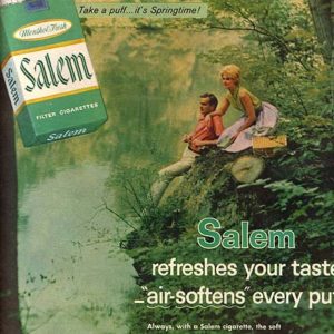 Salem Cigarette Ad May 1962