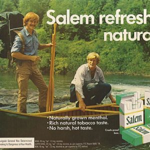 Salem Cigarette Ad November 1974