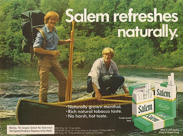 Salem Cigarette Ad November 1974