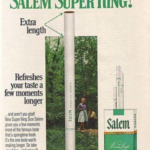 Salem Cigarette Ad October 1967