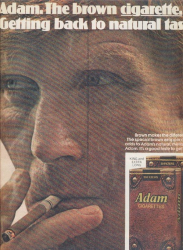 Adam Cigarettes Ad 1972