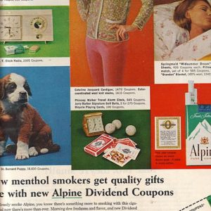 Alpine Cigarettes Ad 1964