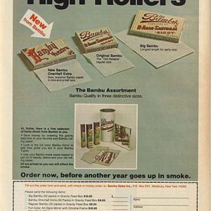 Bambu Rolling Papers Ad 1979