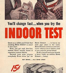 Bond Street Pipe Tobacco Ad 1944