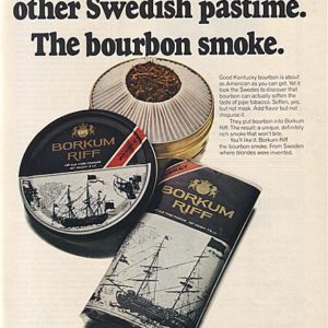 Borkum Riff Pipe Tobacco Ad 1970