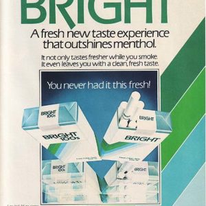 Bright Cigarettes Ad 1983