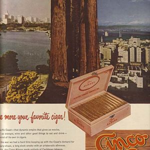 Cinco Cigars Ad June 1947