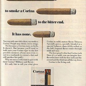 Corina Cigars Ad 1968