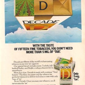 Decade Cigarettes Ad 1979