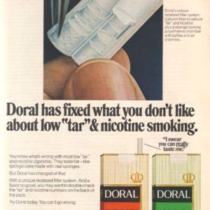 Doral Cigarettes Ad 1973