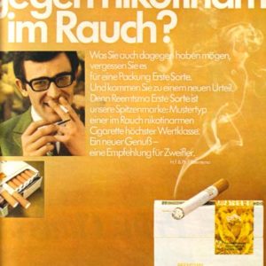 Erste Sorte Cigarettes Ad 1968