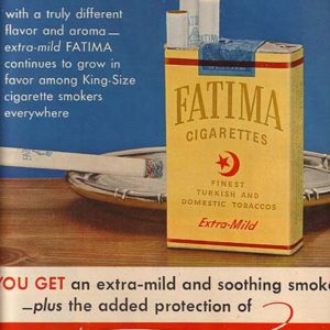 Fatima Cigarettes Ad September 1952