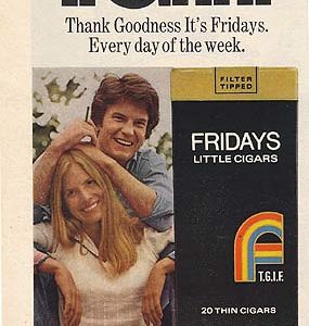 Fridays Cigars Ad 1975