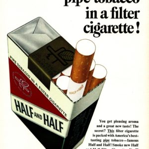 Half and Half Cigarettes Ad 1965