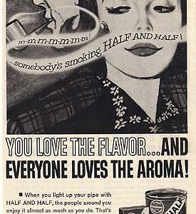 Half and Half Pipe Tobacco Ad September 1962