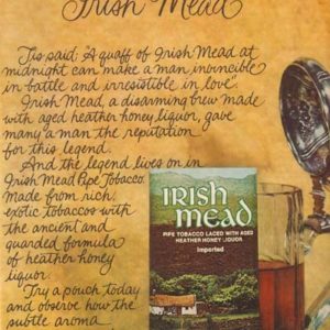 Irish Mead Pipe Tobacco Ad 1974