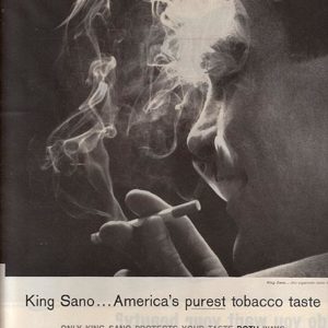 King Sano Cigarettes Ad 1962