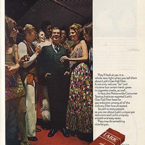 Lark Cigarettes Ad 1970