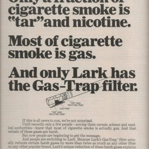 Lark Cigarettes Ad November 1968