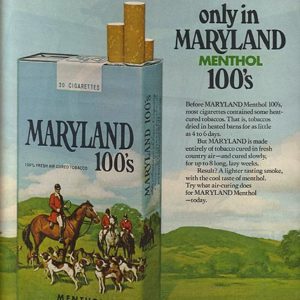 Maryland 100's Cigarettes Ad 1971