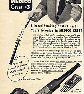 Medico Pipes Ad 1952