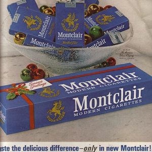 Montclair Cigarettes Ad December 1963