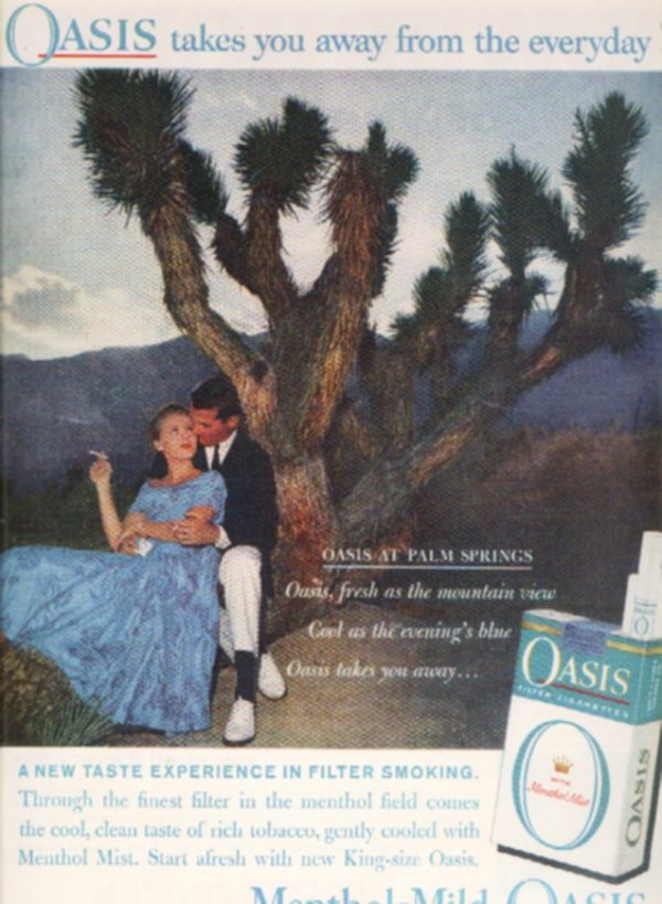 Oasis Cigarettes Ad 1959