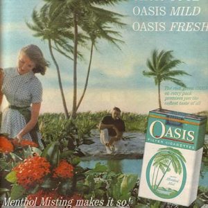 Oasis Cigarettes Ad 1961