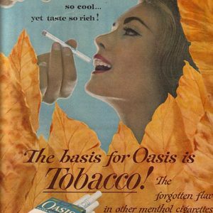 Oasis Cigarettes Ad 1962