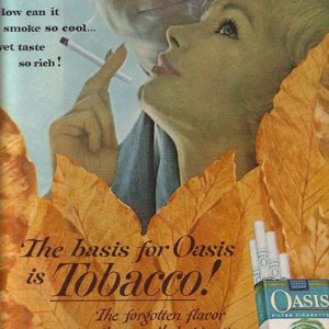 Oasis Cigarettes Ad February 1962