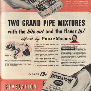 Philip Morris Pipe Tobacco Ad 1945