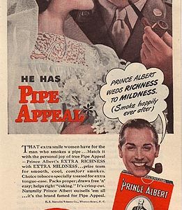 Prince Albert Pipe Tobacco Ad 1944