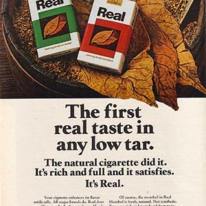 Real Cigarettes Ad 1978