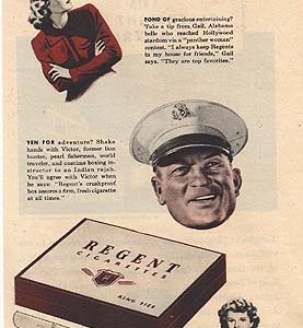 Regent Cigarettes Ad 1944