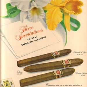 Robert Burns Cigars Ad 1949