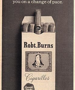 Robert Burns Cigars Ad August 1962