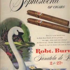 Robert Burns Cigars Ad October 1951