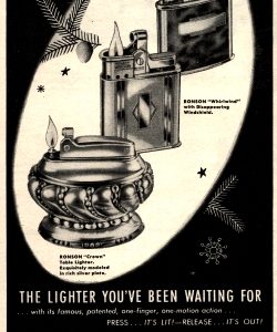 Ronson Lighter Ad 1945